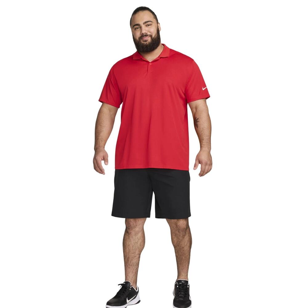 Men's Nike Golf Tour Performance Red Dri-Fit Polo Shirt Large
